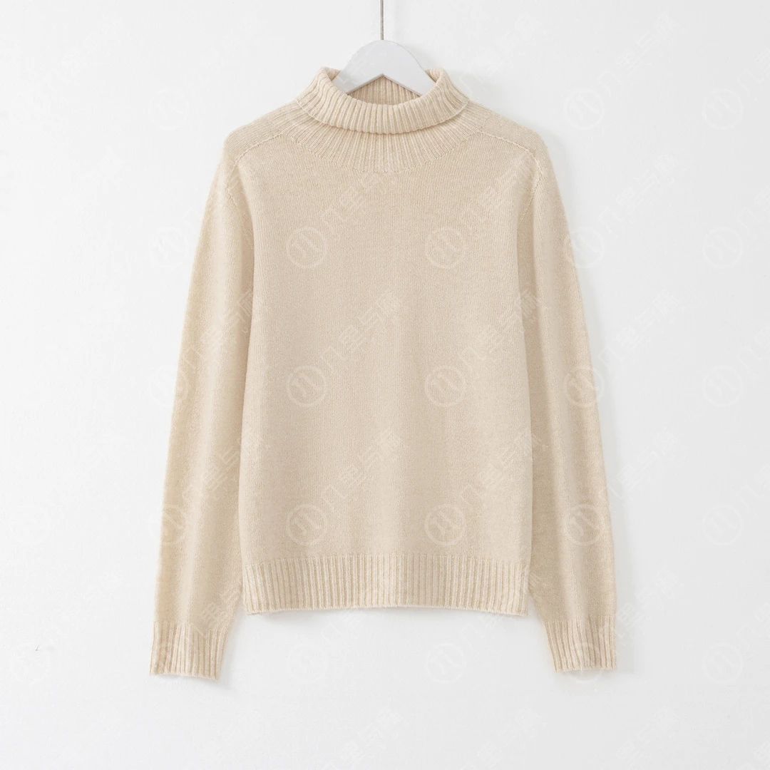 （几里）时尚纯色百搭休闲简约毛衣 衣长59 胸围100 1092082