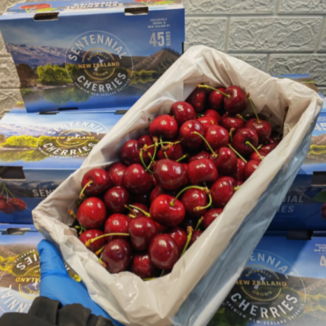 L新西兰进口海运车厘子百年纪念顺丰快递3J/4斤 内附果径卡