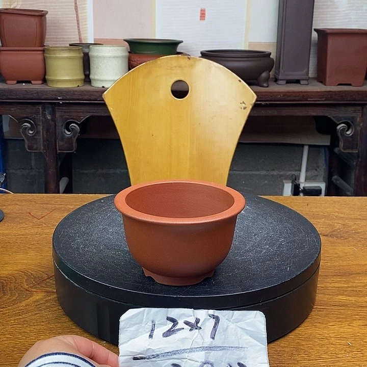 紫砂花盆货号一只G03