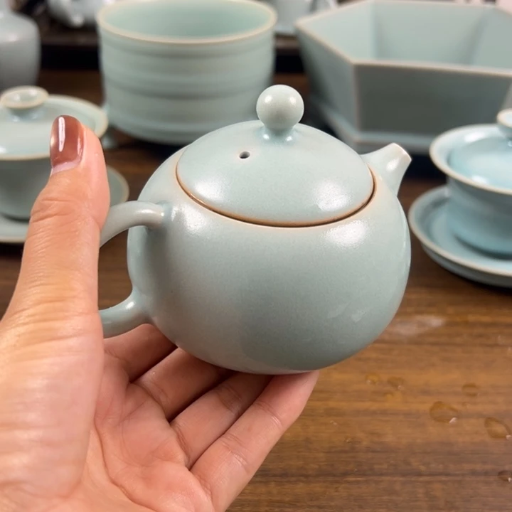 摆件陶仿古釉釉水西施壶微瑕