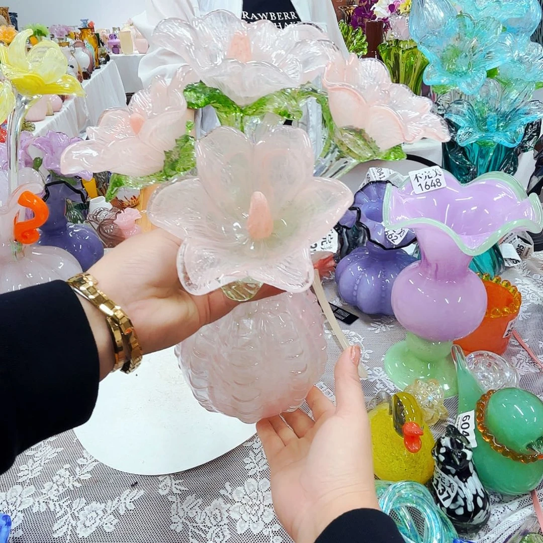 5花1瓶安妮家花瓶摆件不完美