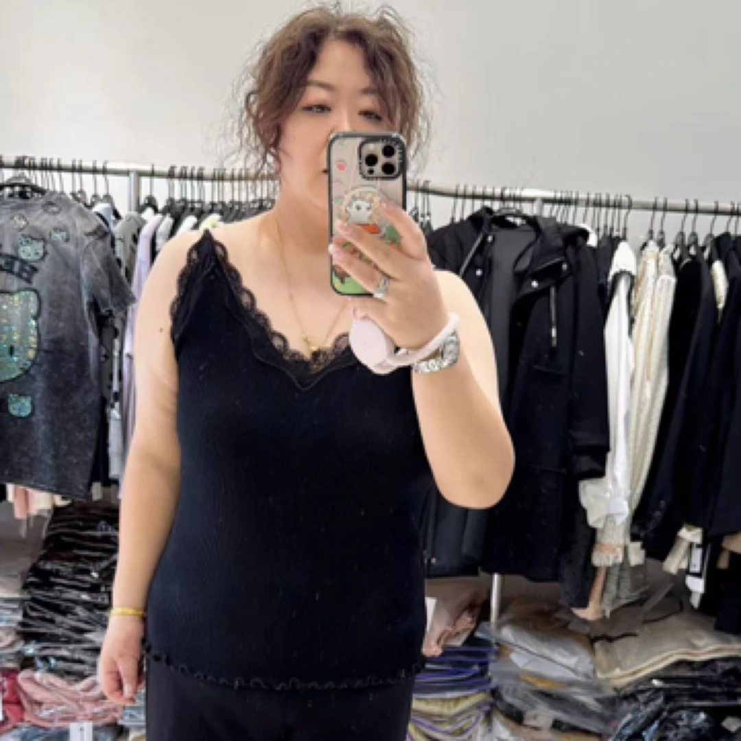 PYJ546 大码蕾丝吊带背心