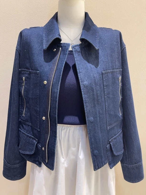 FONMEY梵迷 复古蓝牛仔外套