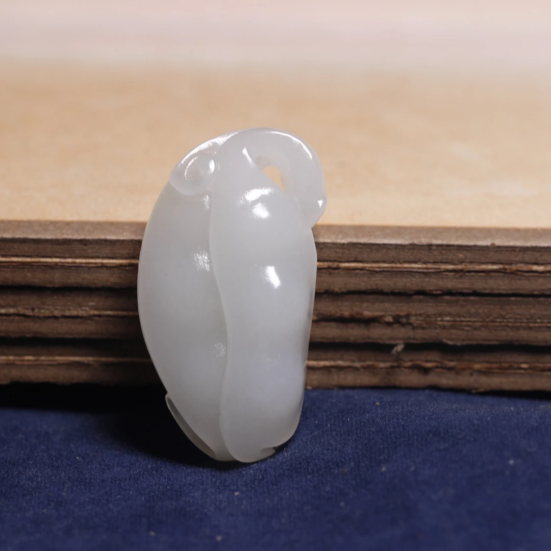 和田玉福禄寿豆荚挂件吊坠雕件男士女士细腻礼物把玩正品