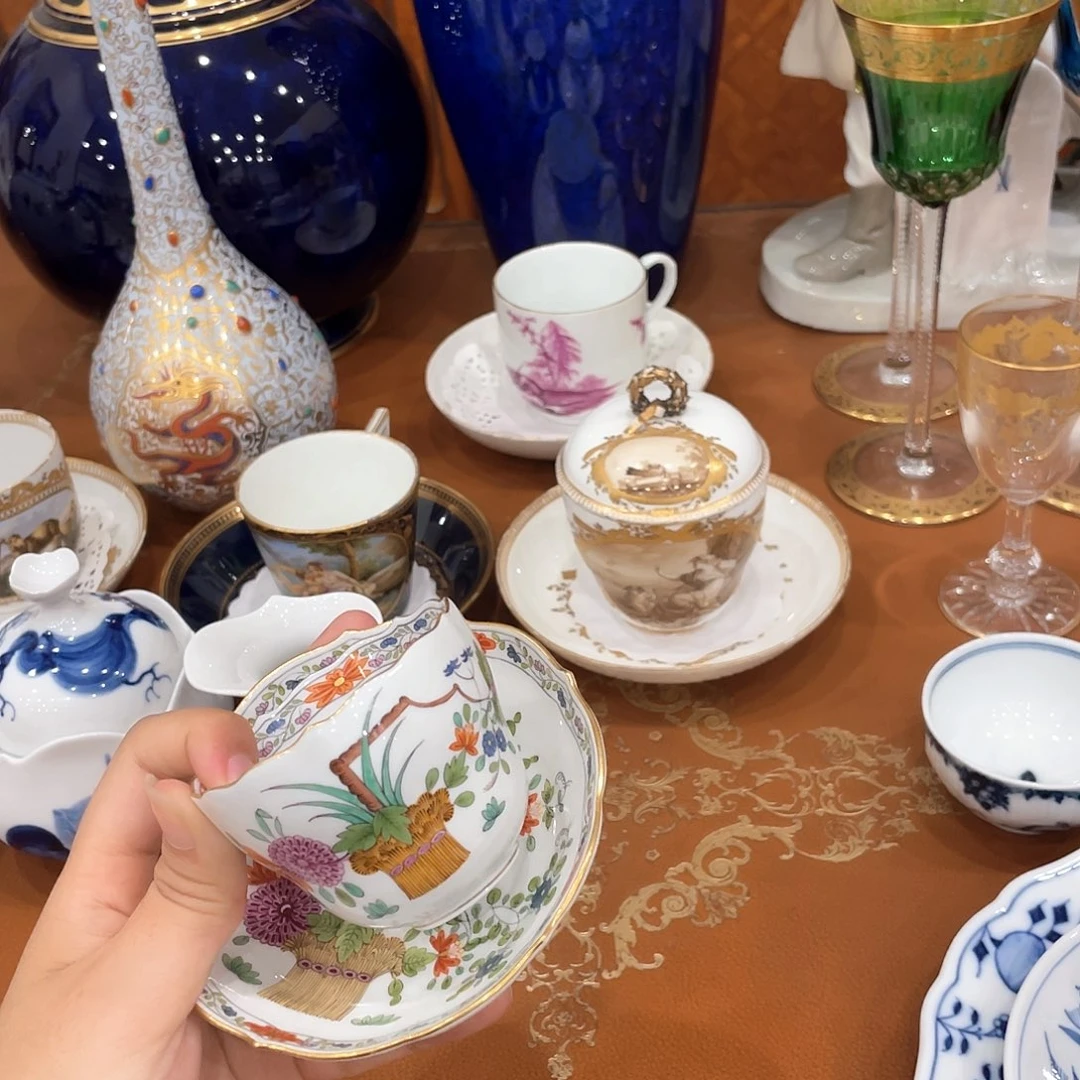 摆件中古一等摩卡杯