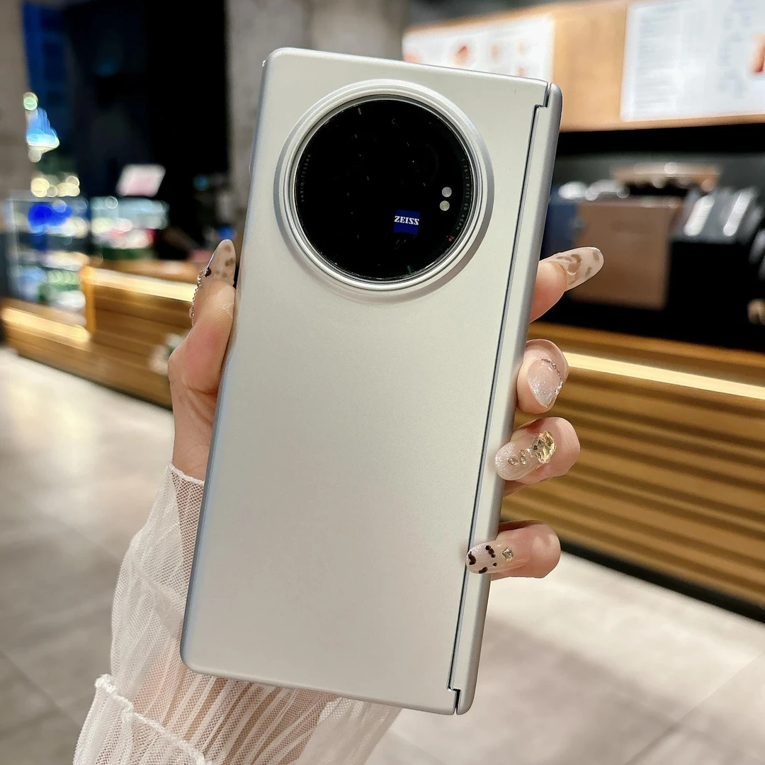 vivox fold3折叠手机壳x-fold3pro适用纯色简约商务中轴磁吸硬壳