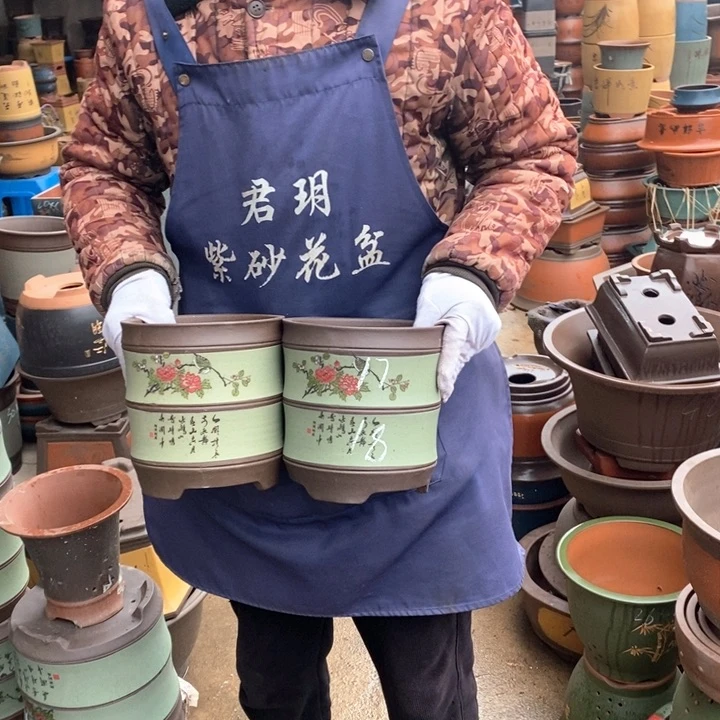 紫砂花盆紫砂花盆