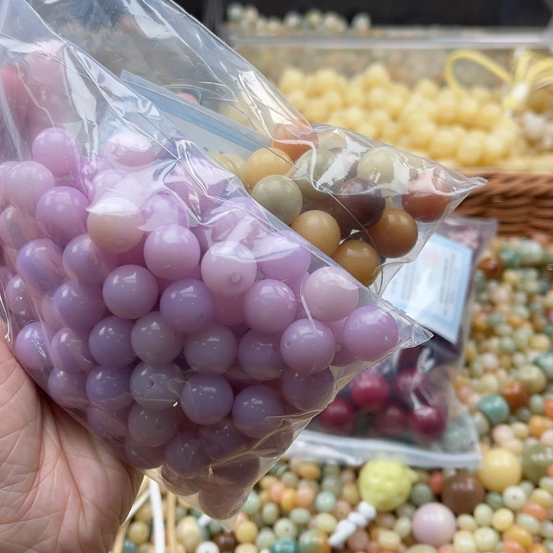 白玉菩提吊坠A/12mm/100颗锅底