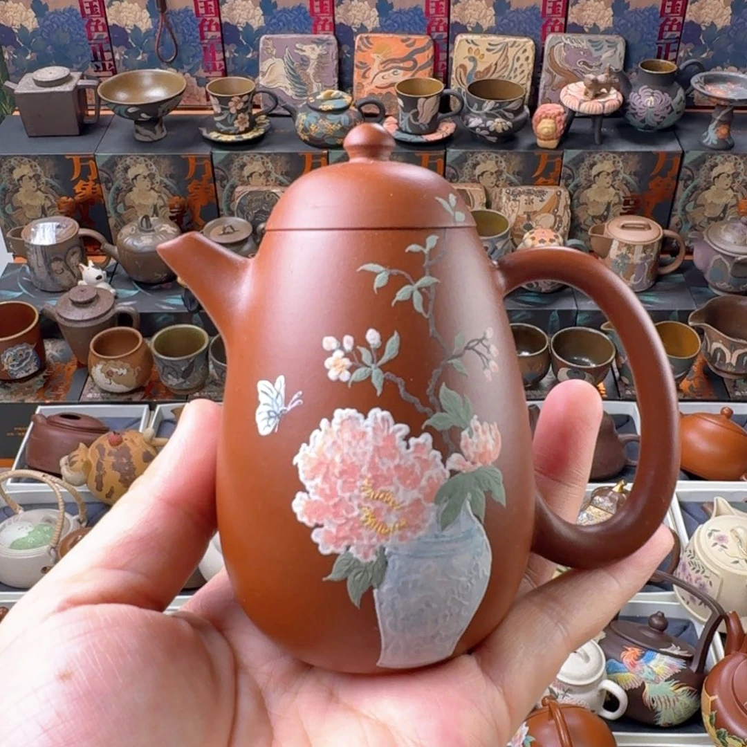 茶壶紫砂150ml原矿精工半手