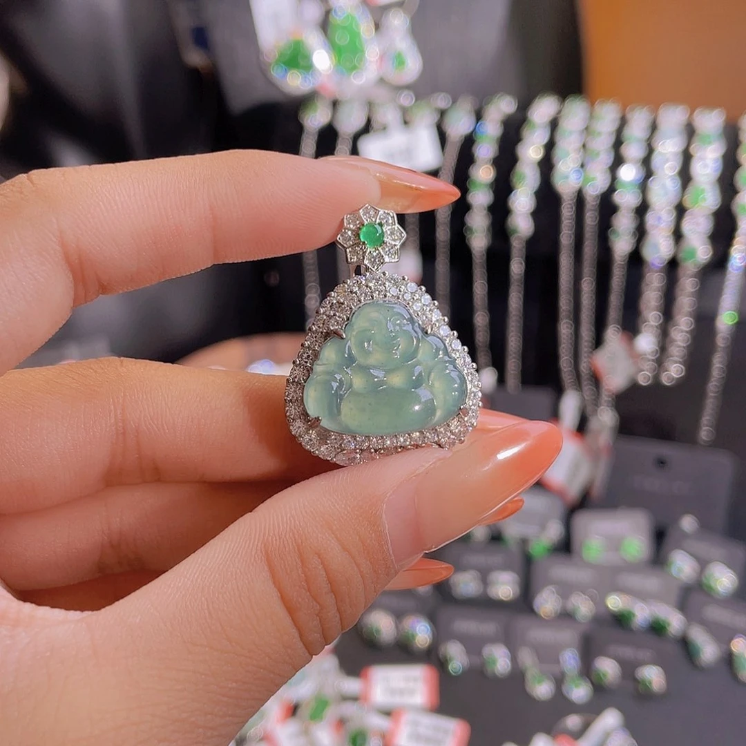 翡翠未镶嵌吊坠(不含链)