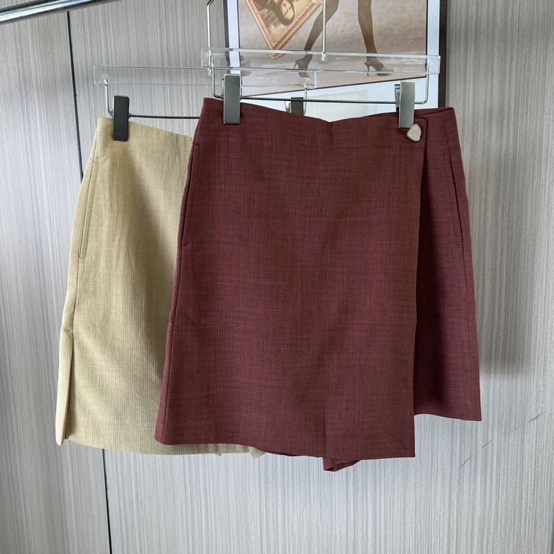 0206撤柜LD气质不规则半身裙通勤新款高腰短裙显瘦2025夏装裙子