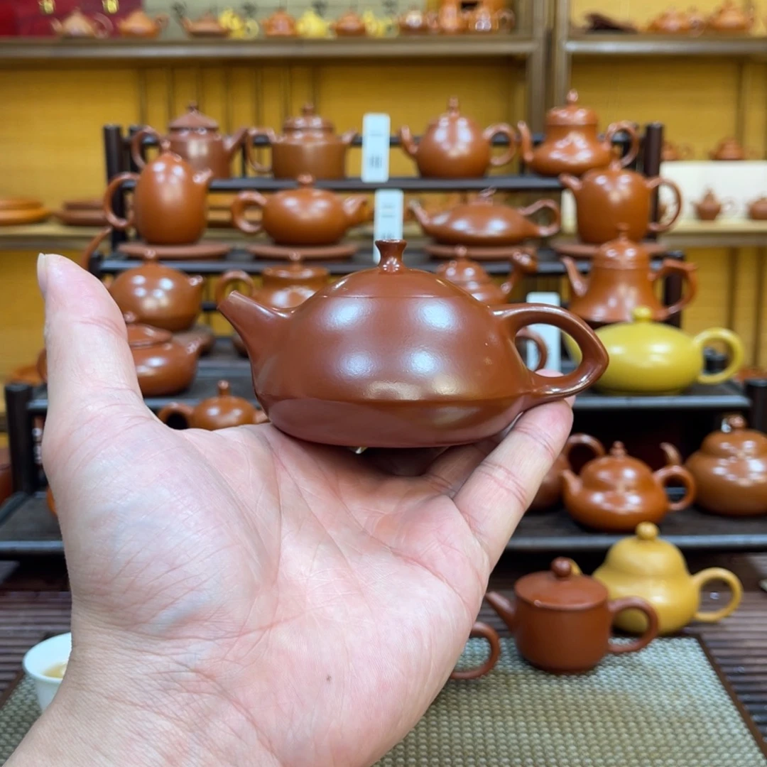 朱泥茶壶玉兔110-130cc