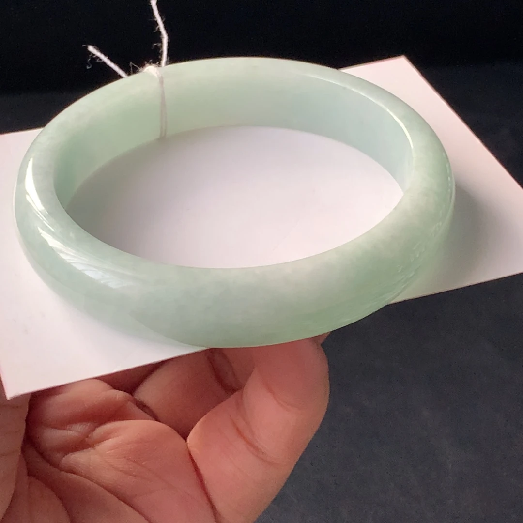 翡翠未镶嵌手镯89号57.5-12.8-7.4