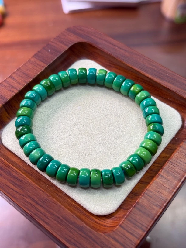 【艺品堂】8mm 湖北S 菜籽黄 算盘珠 手链