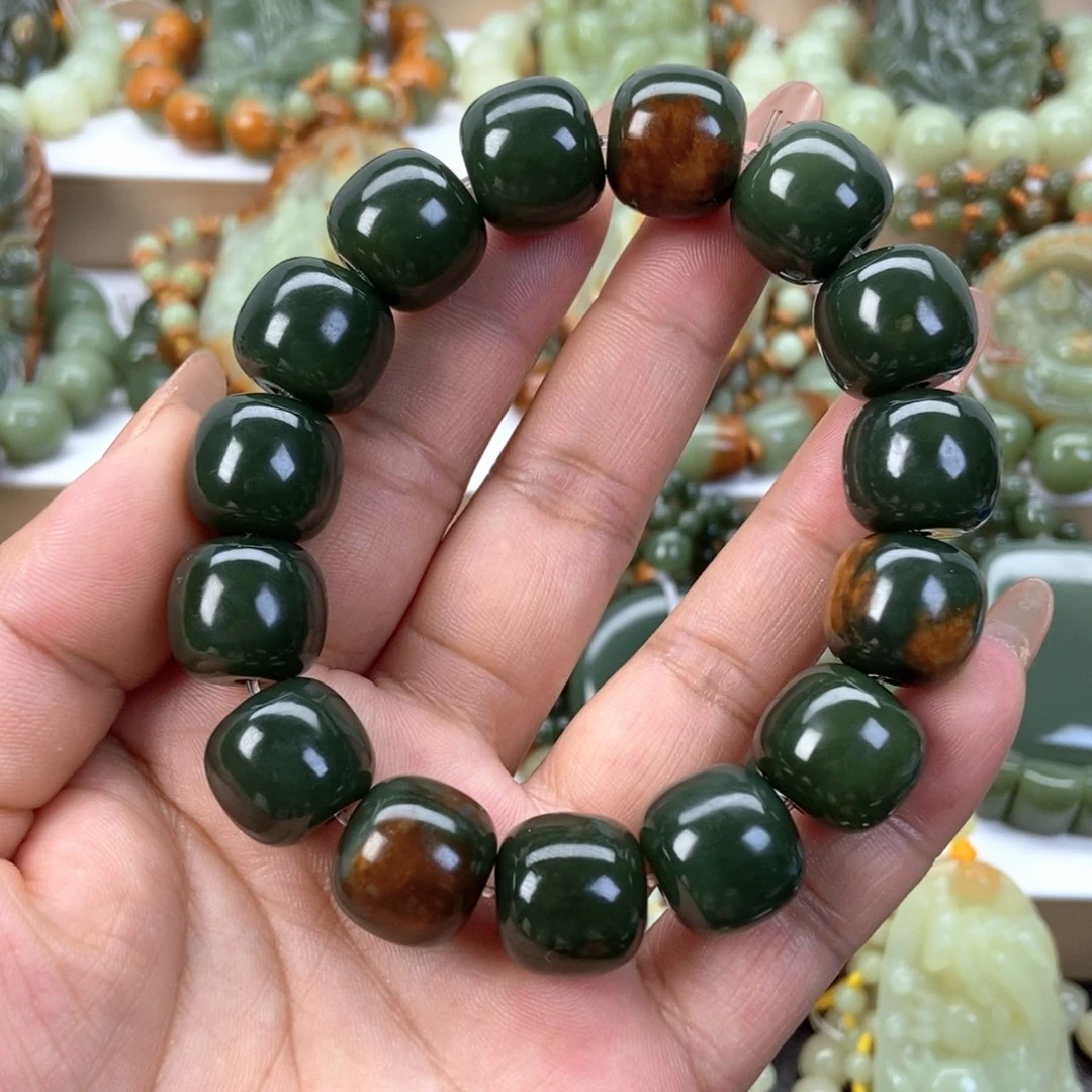 透闪石质玉手串未镶嵌