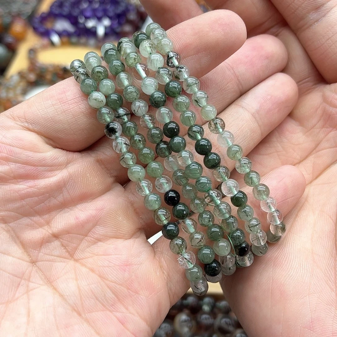 水晶手串未镶嵌多样性发货发一条