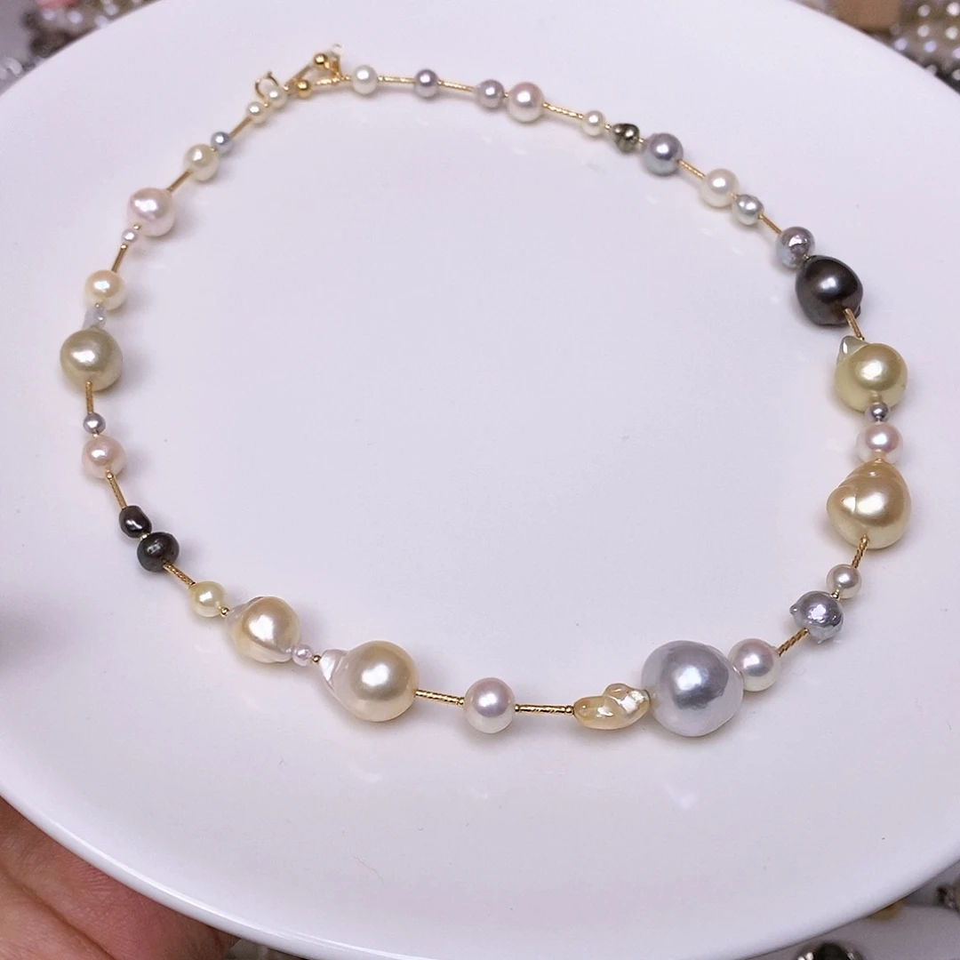 海水珍珠颈饰18K金镶嵌w**l