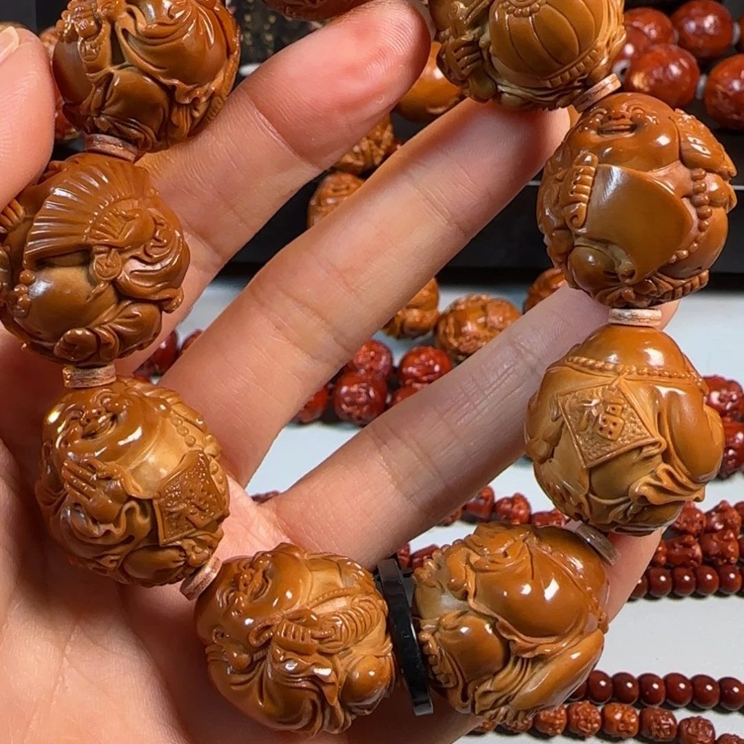 手串/手链橄榄核25大核八宝弥勒手串