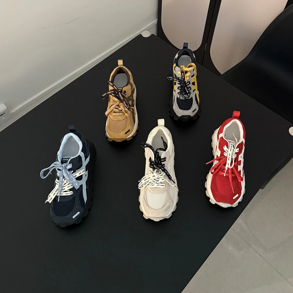 「轻质发泡底」8CM内增高阿甘鞋女2025秋季新款小个子运动休闲鞋