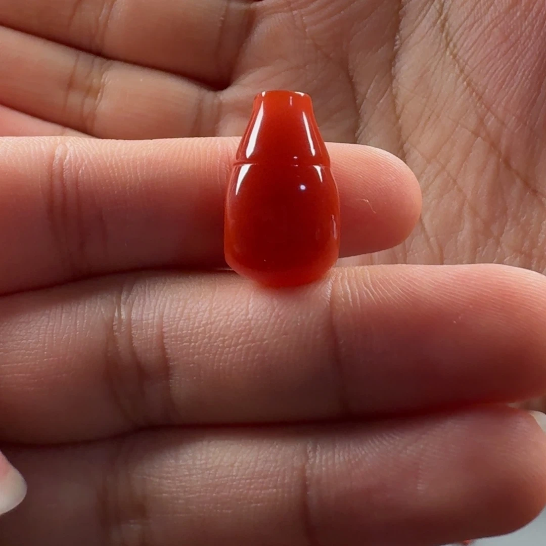南红玛瑙未镶嵌三通11.8mm