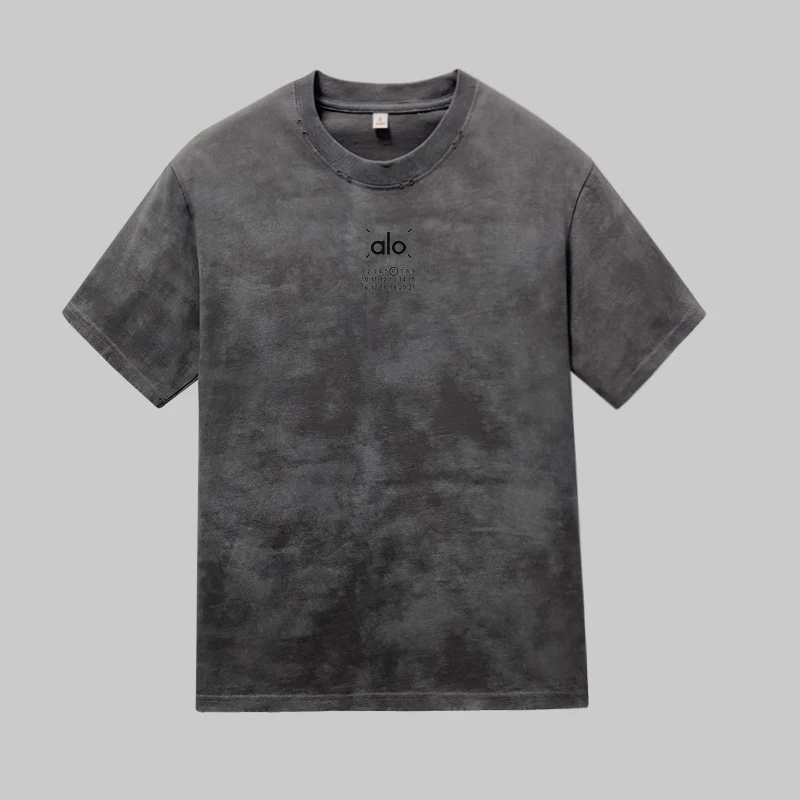 数字阿罗水洗短袖