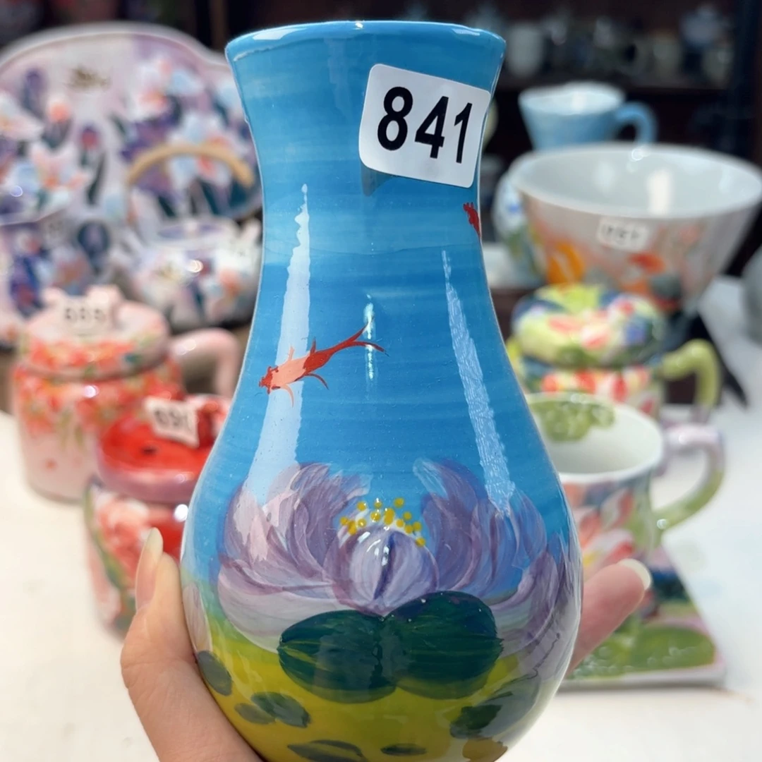 景德镇手绘高温釉下彩陶瓷茶具