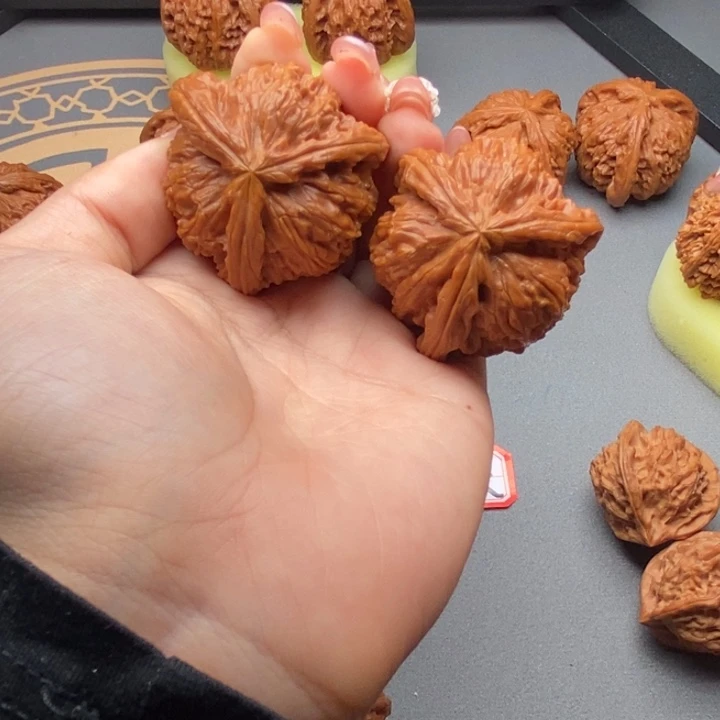 把件文玩核桃安*桥41白狮子三