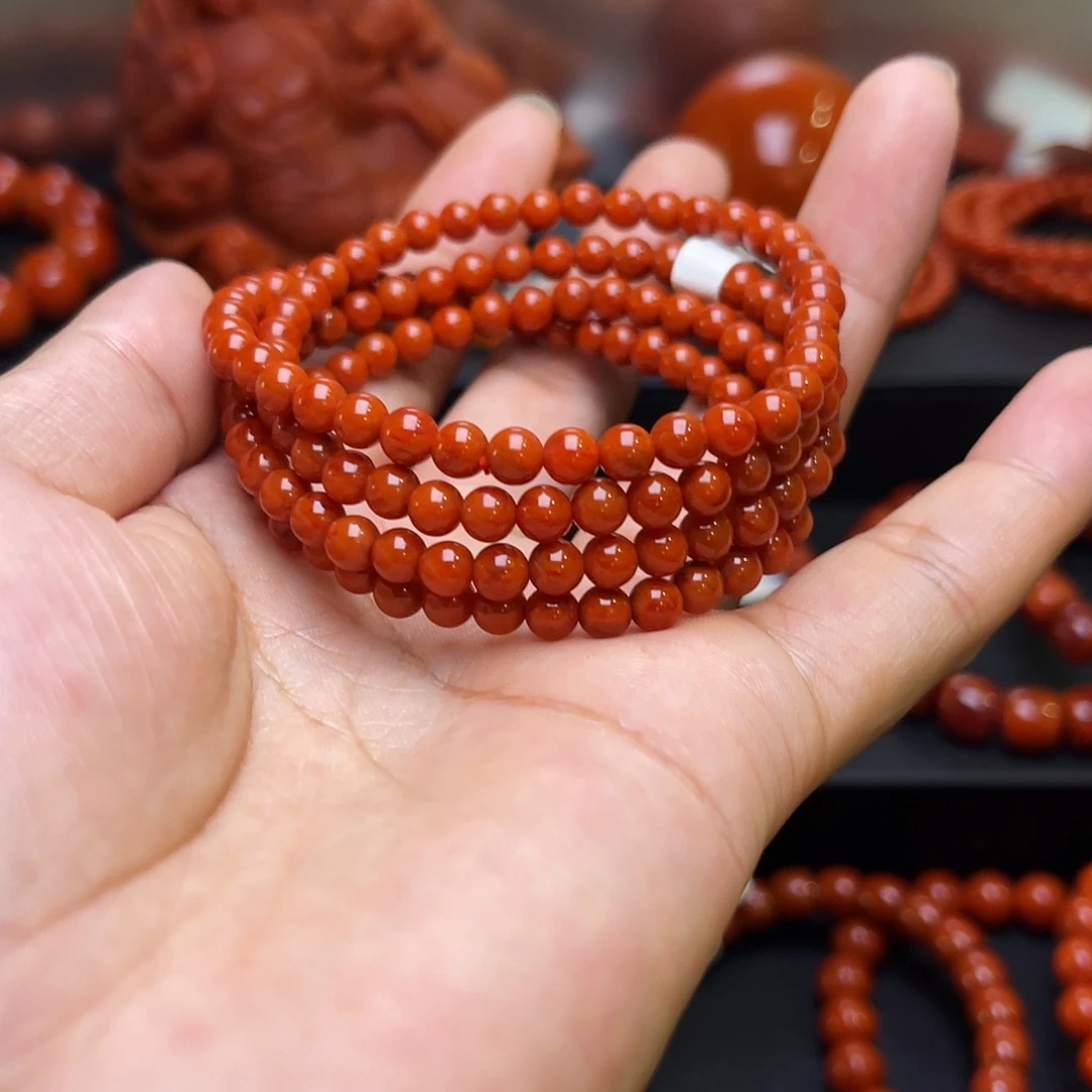 南红玛瑙未镶嵌南红手串