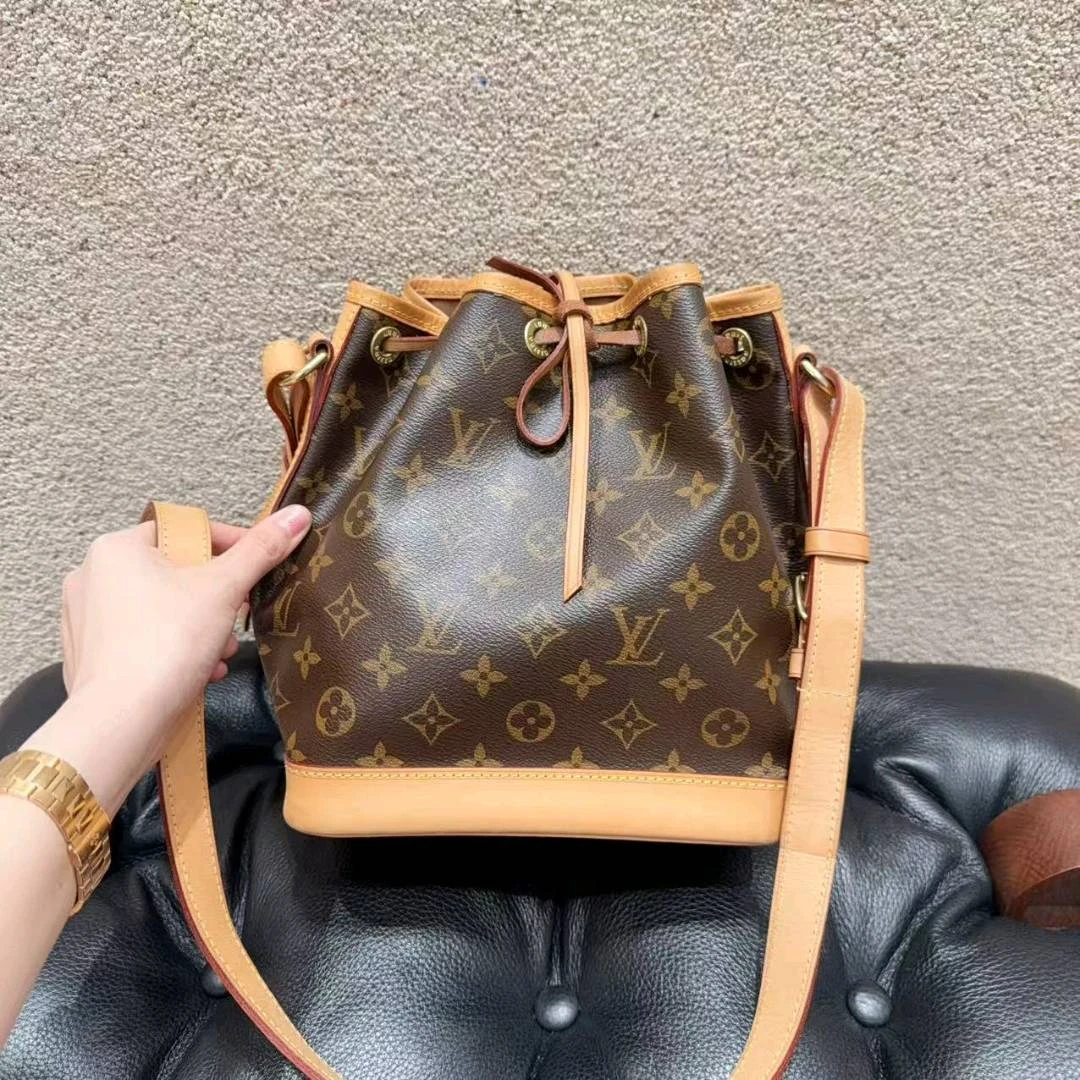 95新 LouisVuitton/路易威登 路易威登/LV经典老花Neo水桶包配棕