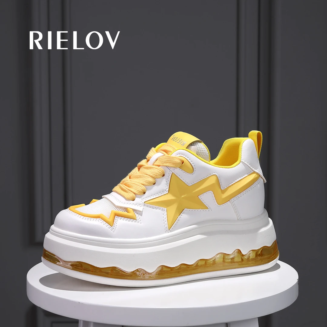RIELOV 星星鞋 增高6+3cm时尚潮流百搭女士休闲鞋8005-5