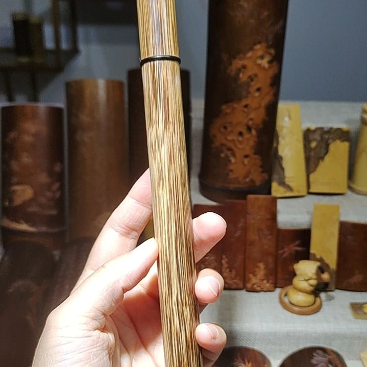 竹竹雕竹子香筒手把件