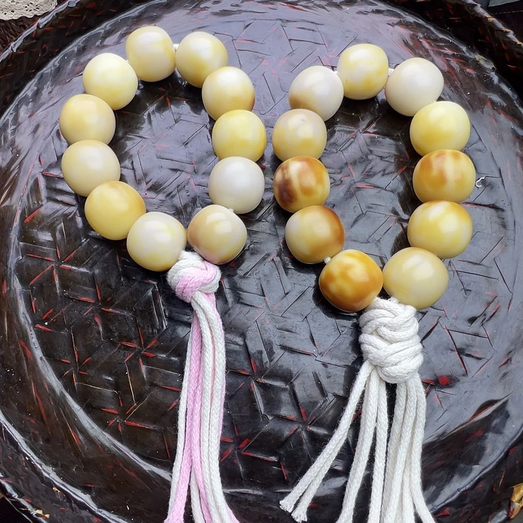 菩提根/象牙果手串卡23手持瑕疵在孔道二选一