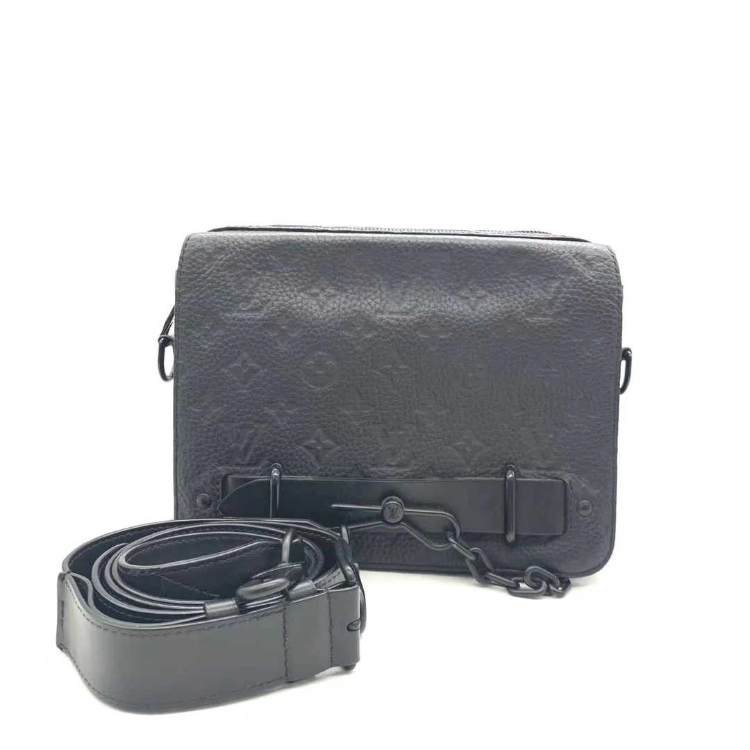 95新 LouisVuitton/路易威登 【安则专属】黑色steamer邮差包