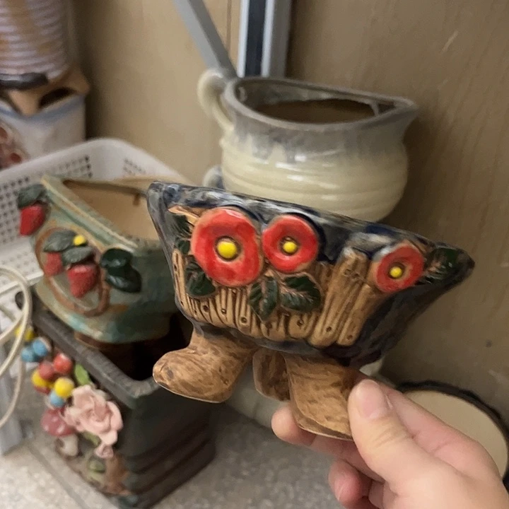 粗陶材质多肉花盆