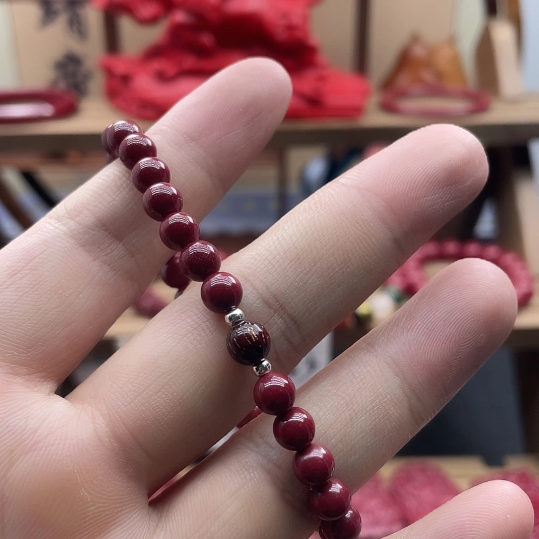天然辰砂朱砂手链