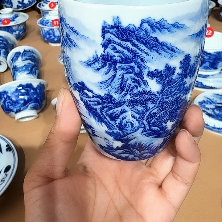 如**贝景德镇纯手工手绘公道杯