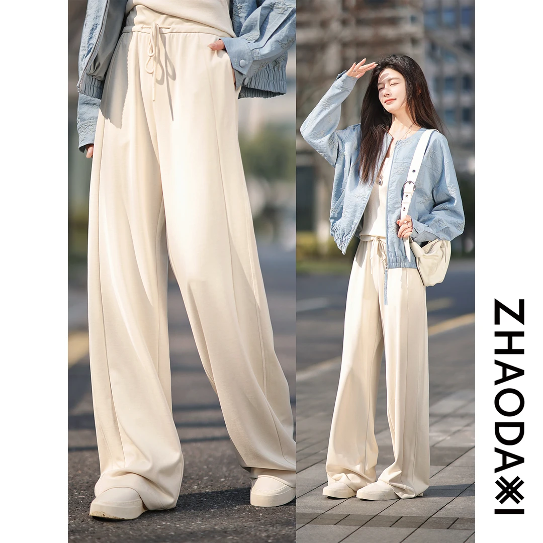 【赵大喜】瘦瘦纸片人休闲裤 | 松紧腰/抽绳 侧缝前移/斜插袋