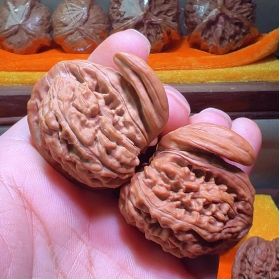 把件文玩核桃罕见四座楼茶壶角全品