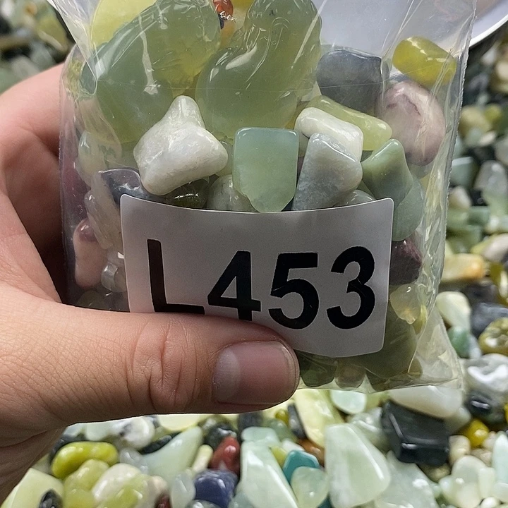 岫玉鱼缸石未镶嵌