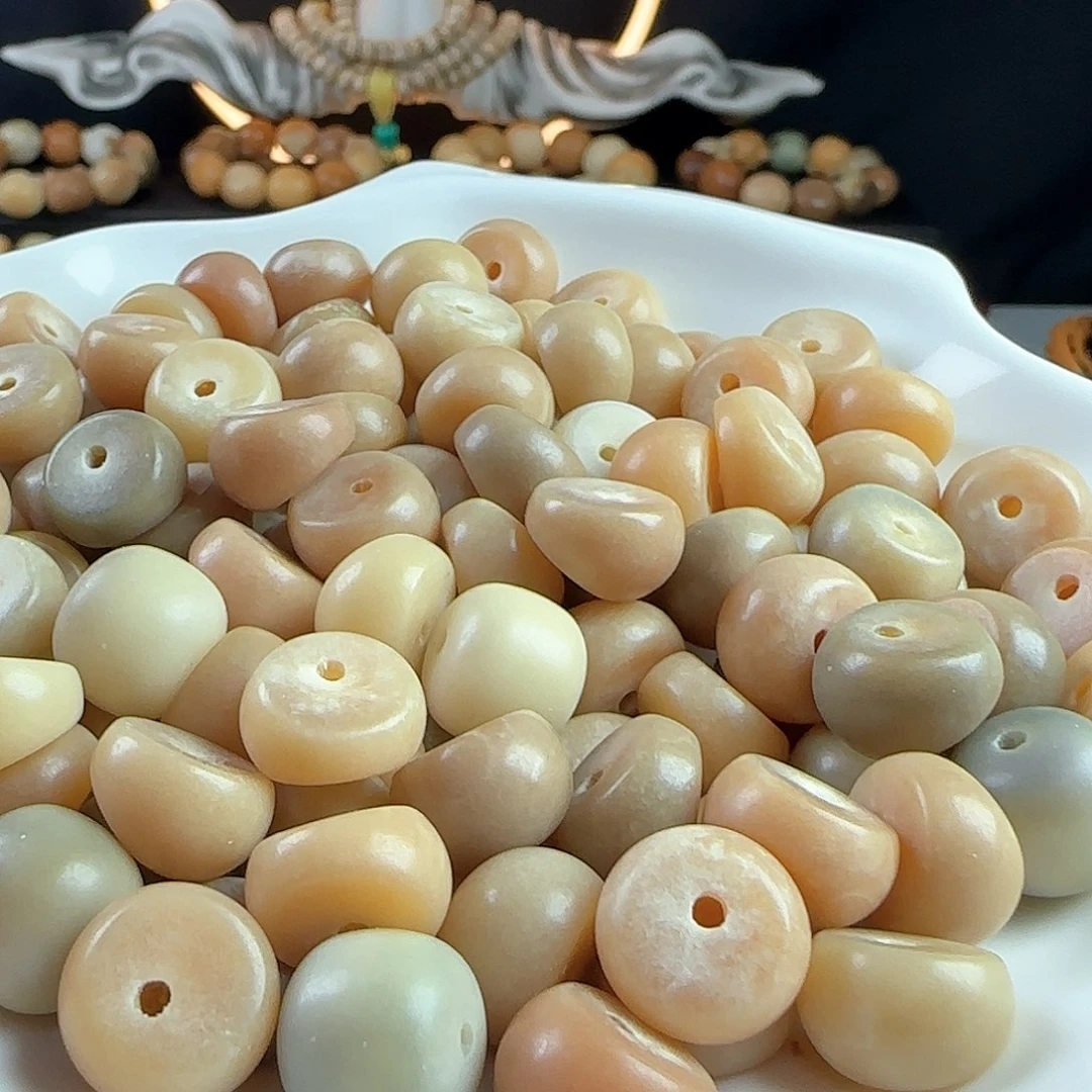 菩提根/象牙果手串微瑕疵卡14冰美式蒜瓣30颗➕20颗备珠