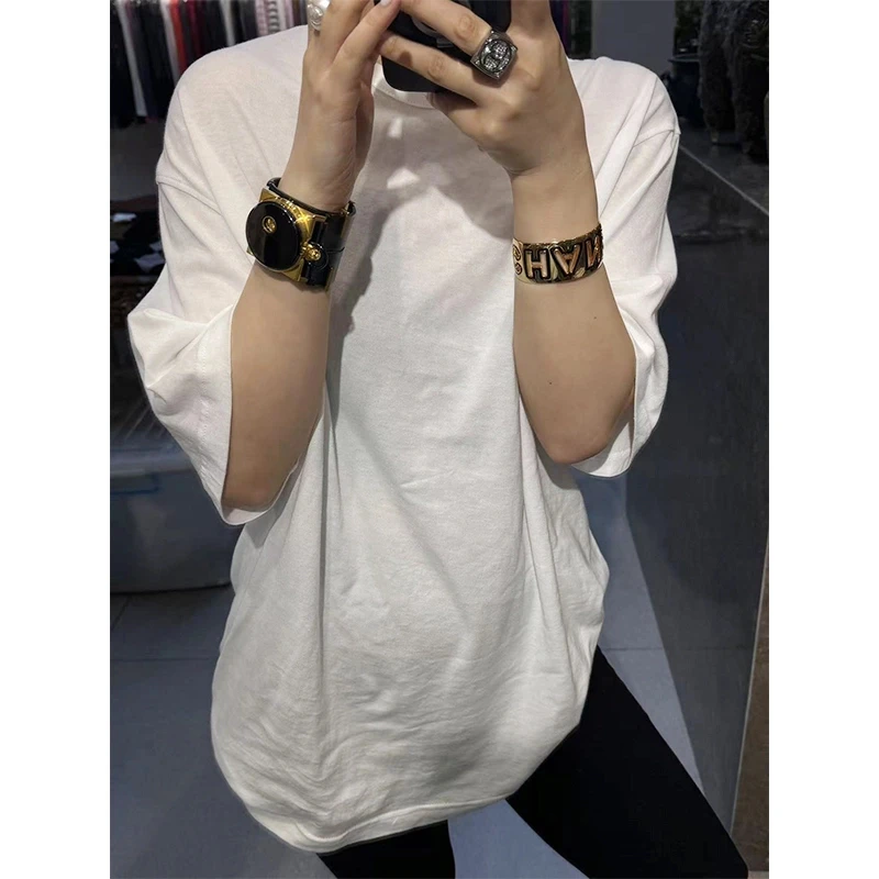 《很牛很牛的T》JING春季215664宽松圆领短袖T恤休闲百搭衣长75