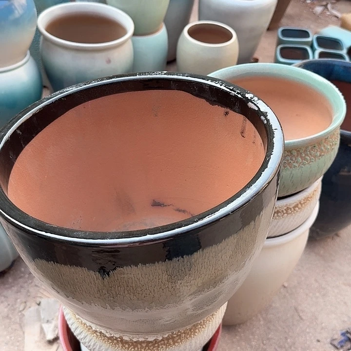 红陶微瑕花盆处理来啦