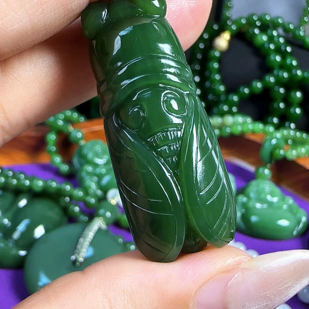 和田玉（碧玉）未镶嵌颈饰