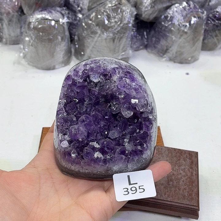 水晶未镶嵌摆件天然紫水晶