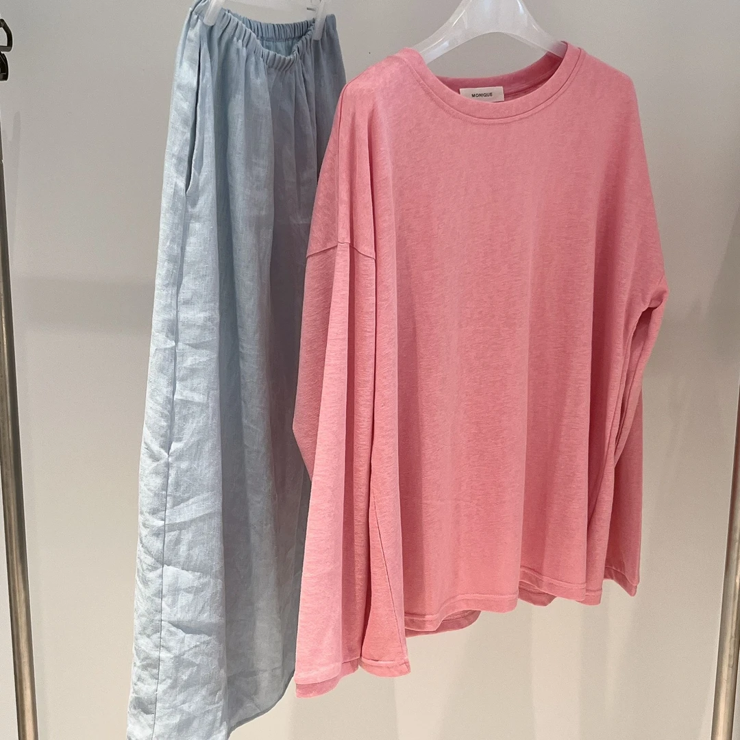 松紧腰亚麻半身裙