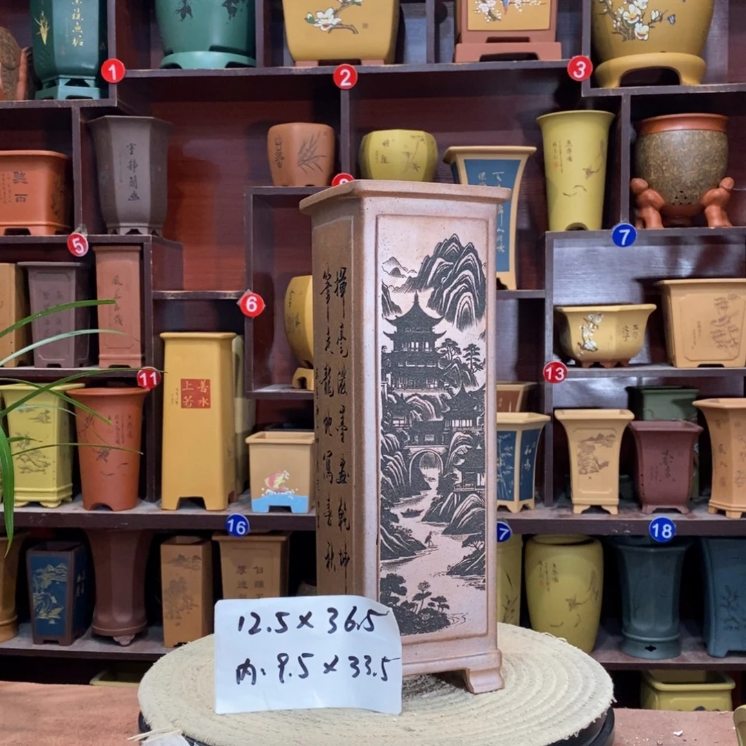 紫砂艺术紫砂花盆