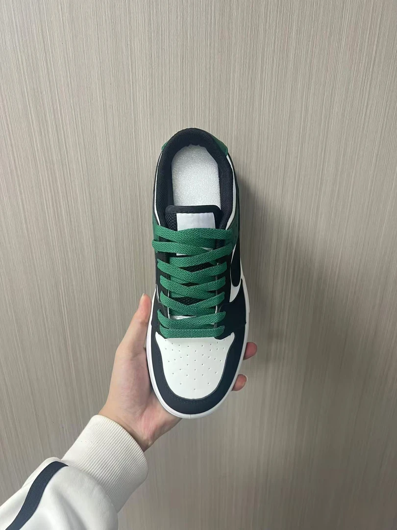 莆田男鞋黑白熊猫鞋低帮酒红蒲田男款板鞋男女同款