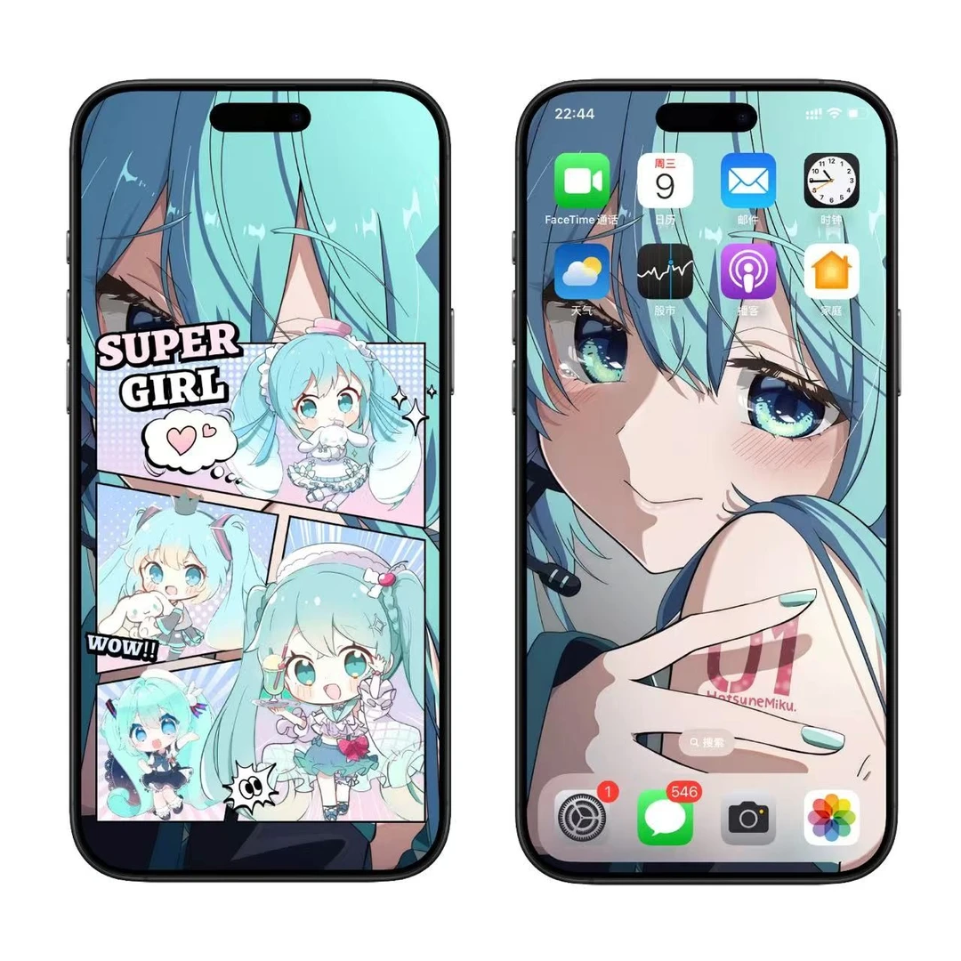 初音未来动态手机壁纸锁屏壁纸高清苹果手机iphone壁纸live图
