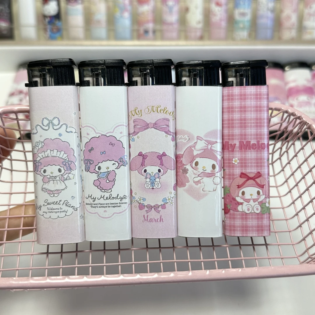 新款美乐蒂可爱卡通打火机防风细支款少女心创意男女友生日礼物