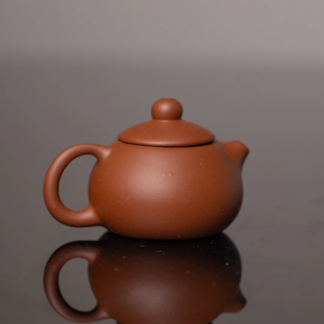 【景德镇陶瓷研究院】红泥迷你西施把把壶（th273）茶道配件